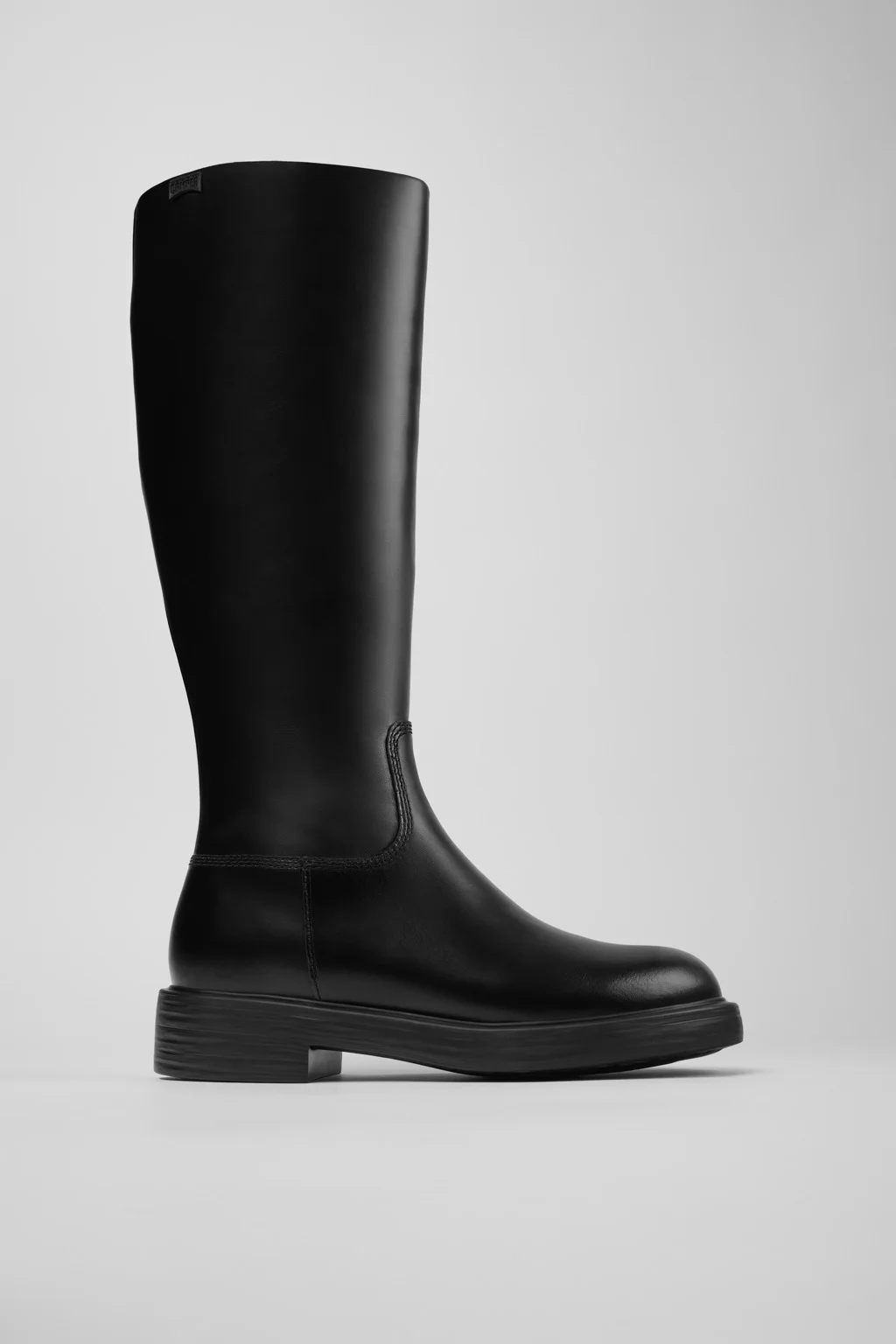 Dean Black Leather High Boots for Women. - 1