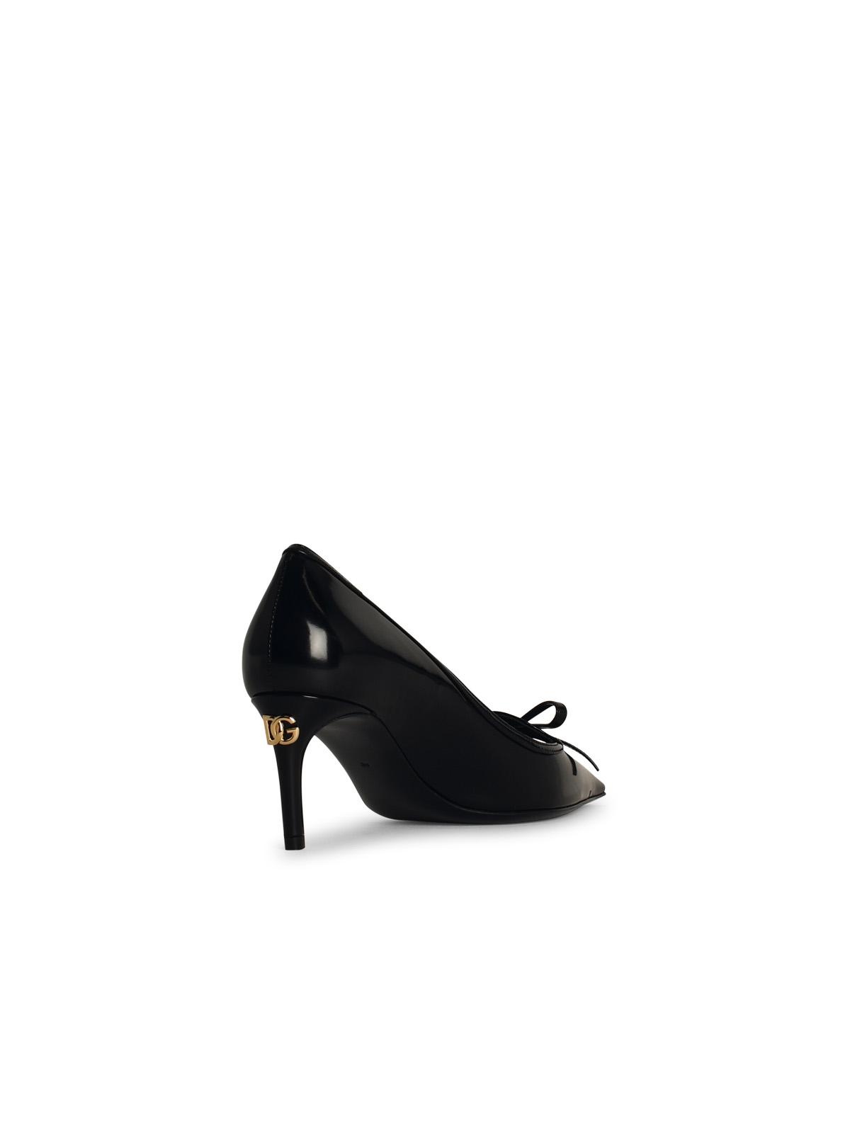 Dolce & Gabbana Black Leather Pumps Woman - 3