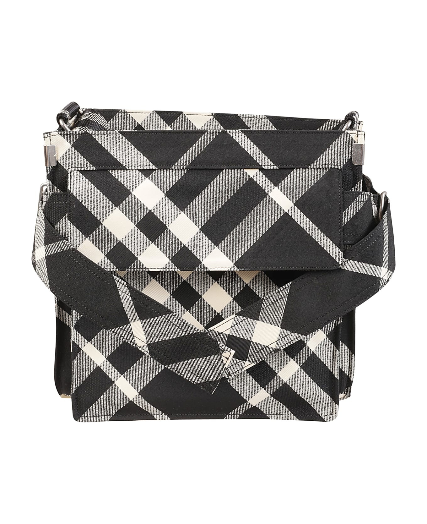 Check Ribbed Shoulder Bag - 1
