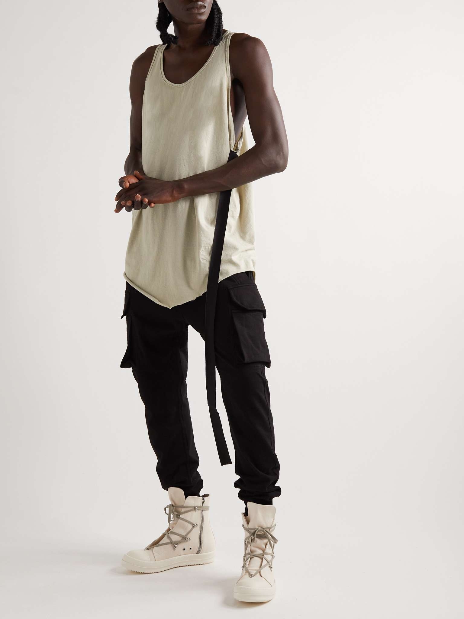 Rick Owens DRKSHDW Hexa Denim High-Top Sneakers | REVERSIBLE