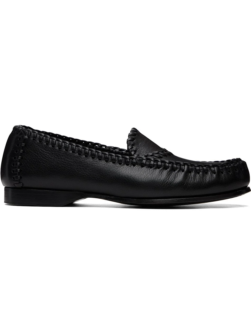 Black Sastre Supple Shiny Loafers - 1
