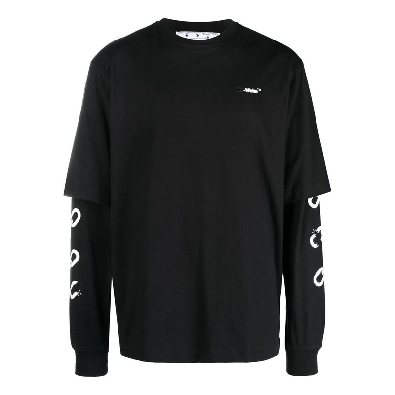 오프 화이트 FW22 로고T OMAB068F22JER0031001 - 1
