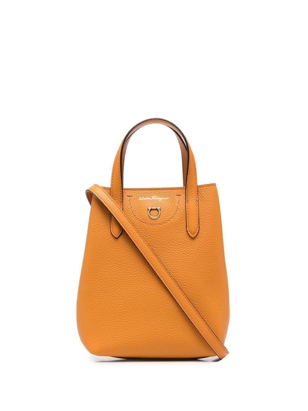 mini Gancini leather tote bag - 1