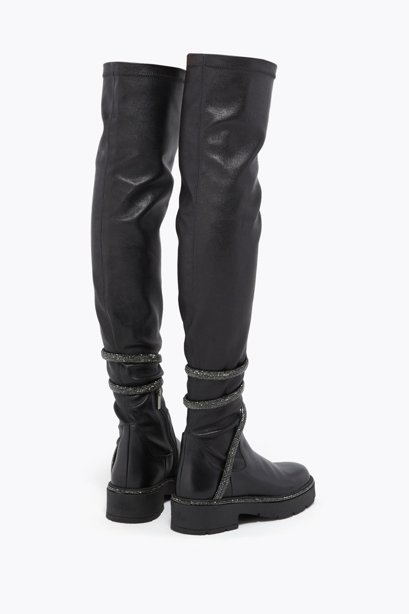 RENE CAOVILLA CLEO BLACK CUISSARD BOOT 50 outlook