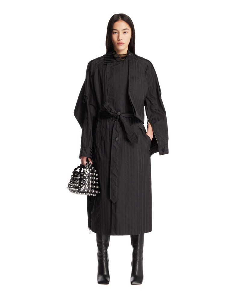 SETCHU Black Striped Cape Trench outlook