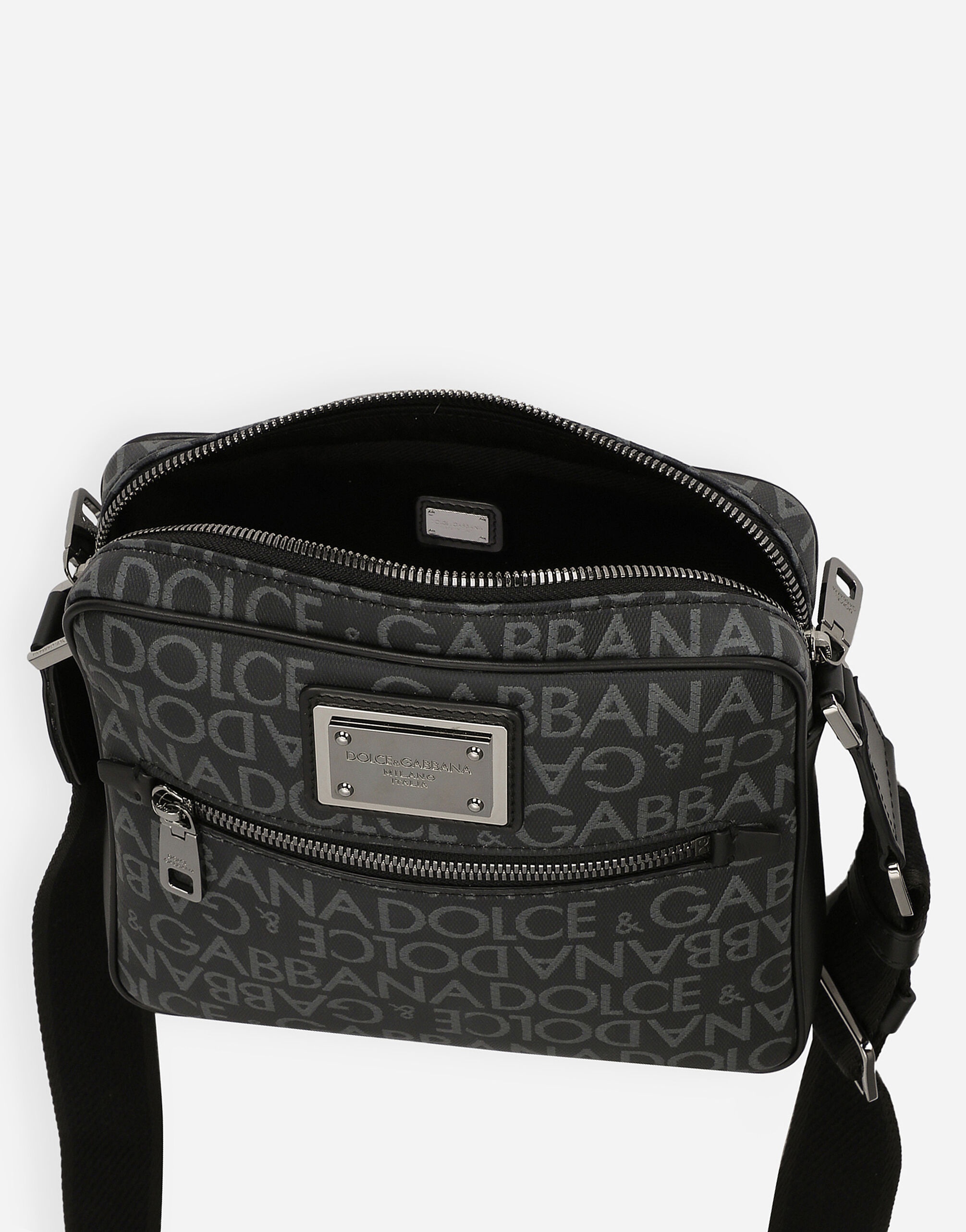 Coated jacquard crossbody bag - 5