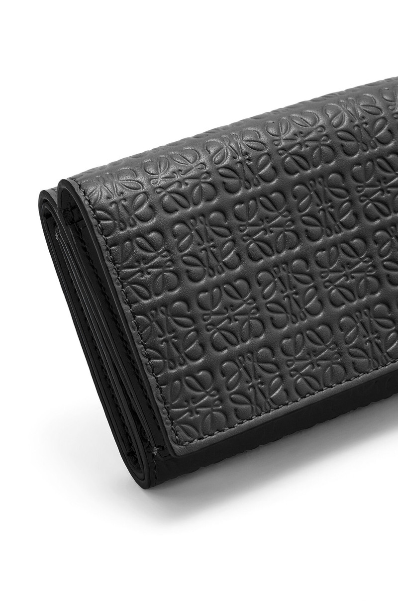 Repeat trifold wallet in embossed silk calfskin 6