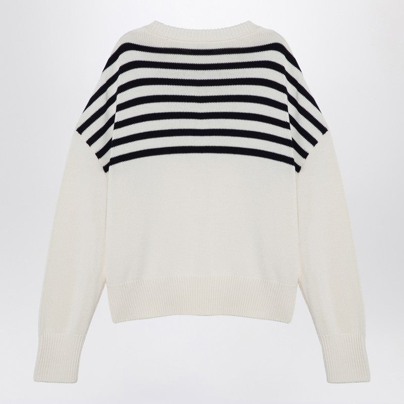 Givenchy 4G Striped Jersey White/Black Women - 2