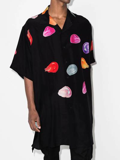 Yohji Yamamoto Tear short-sleeve oversized shirt outlook