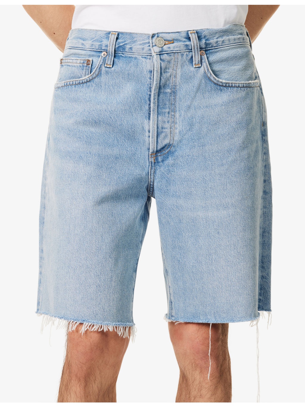 Anson Mid-Rise Denim Shorts - 5