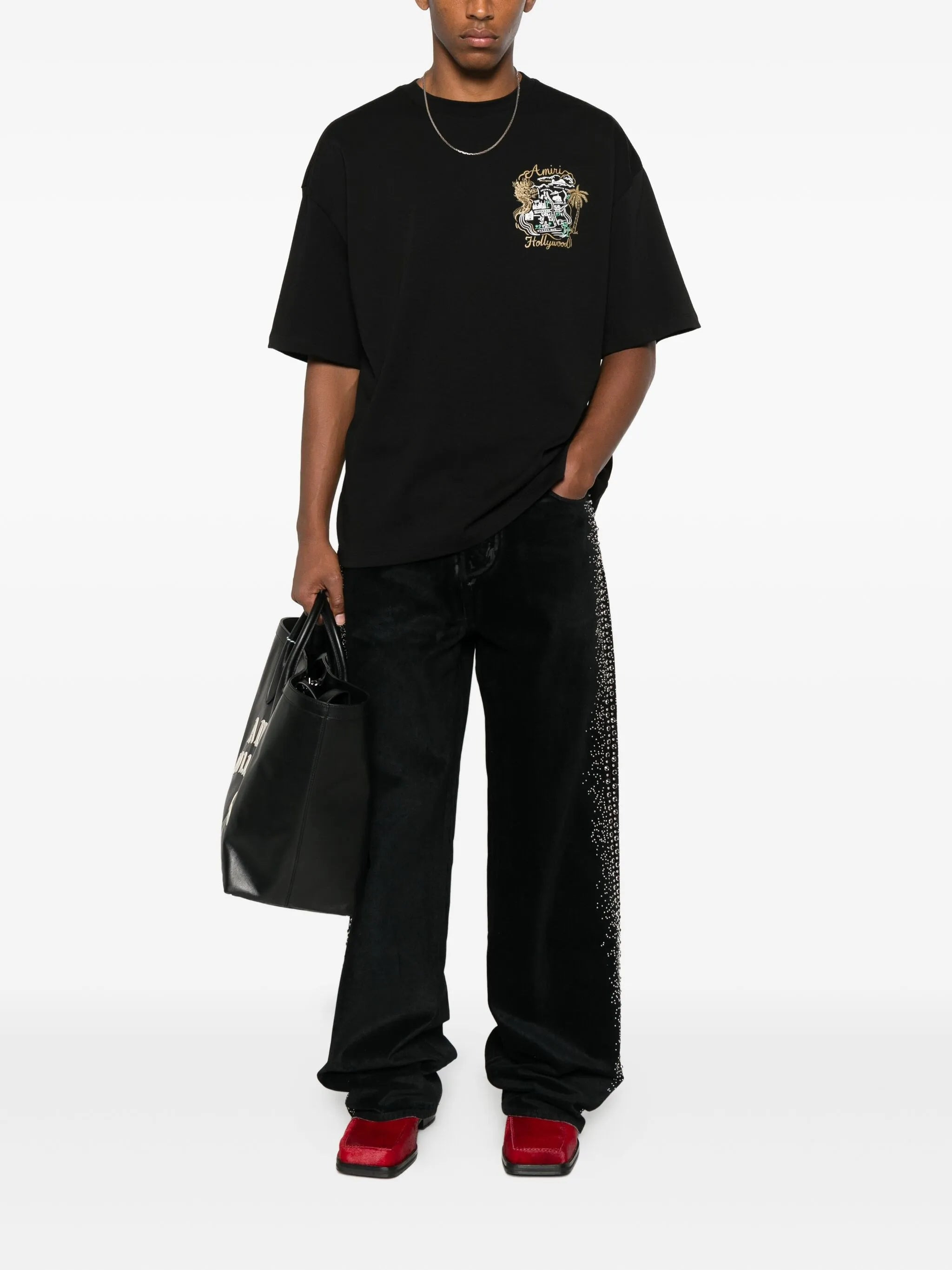 Amiri Embroidered Short-sleeve T-shirt - 2