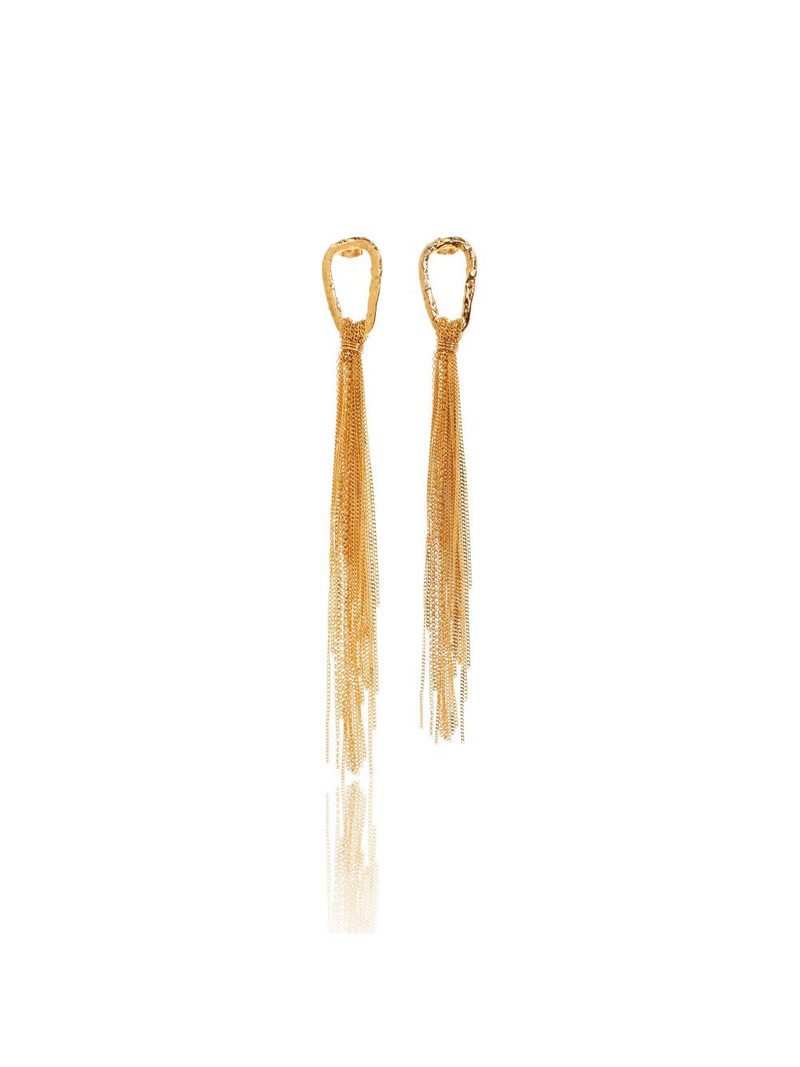 chain tassel earrings 1