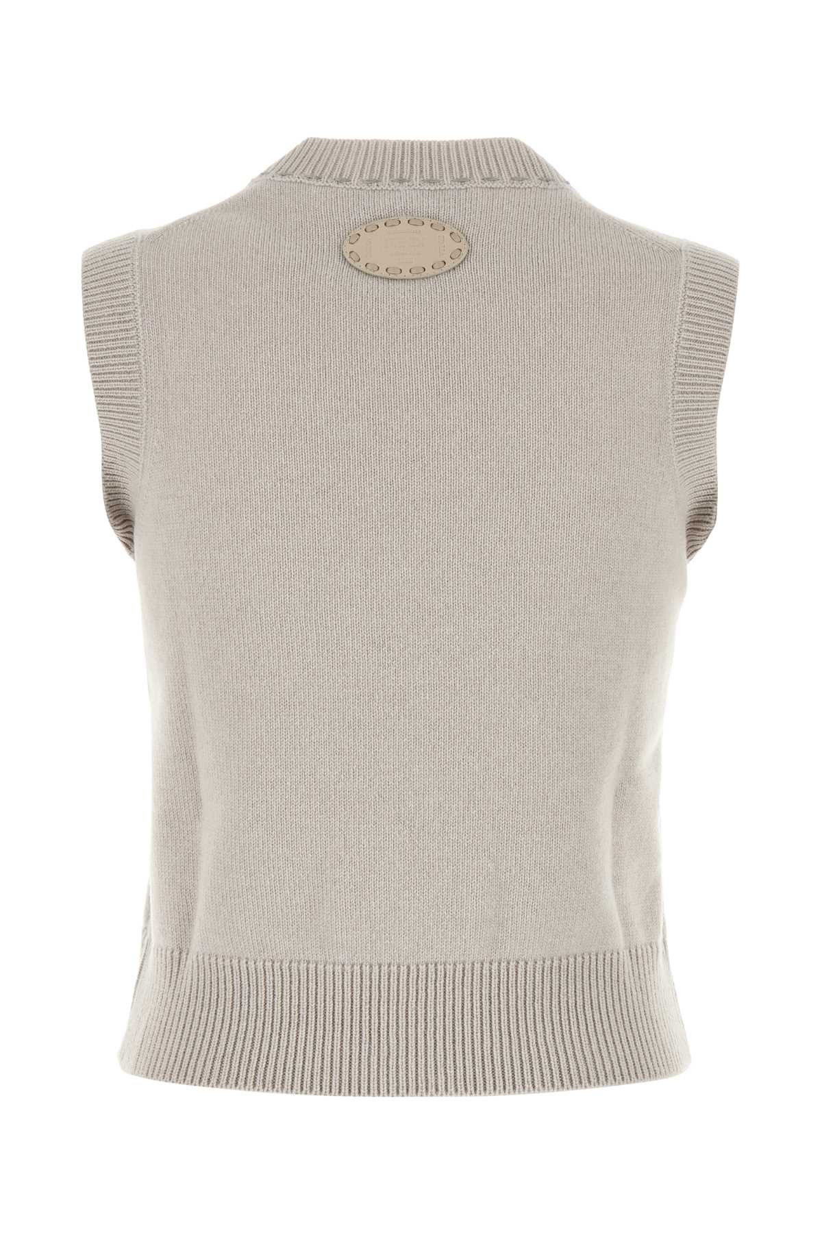 Fendi Women Cappuccino Cashmere Vest - 2