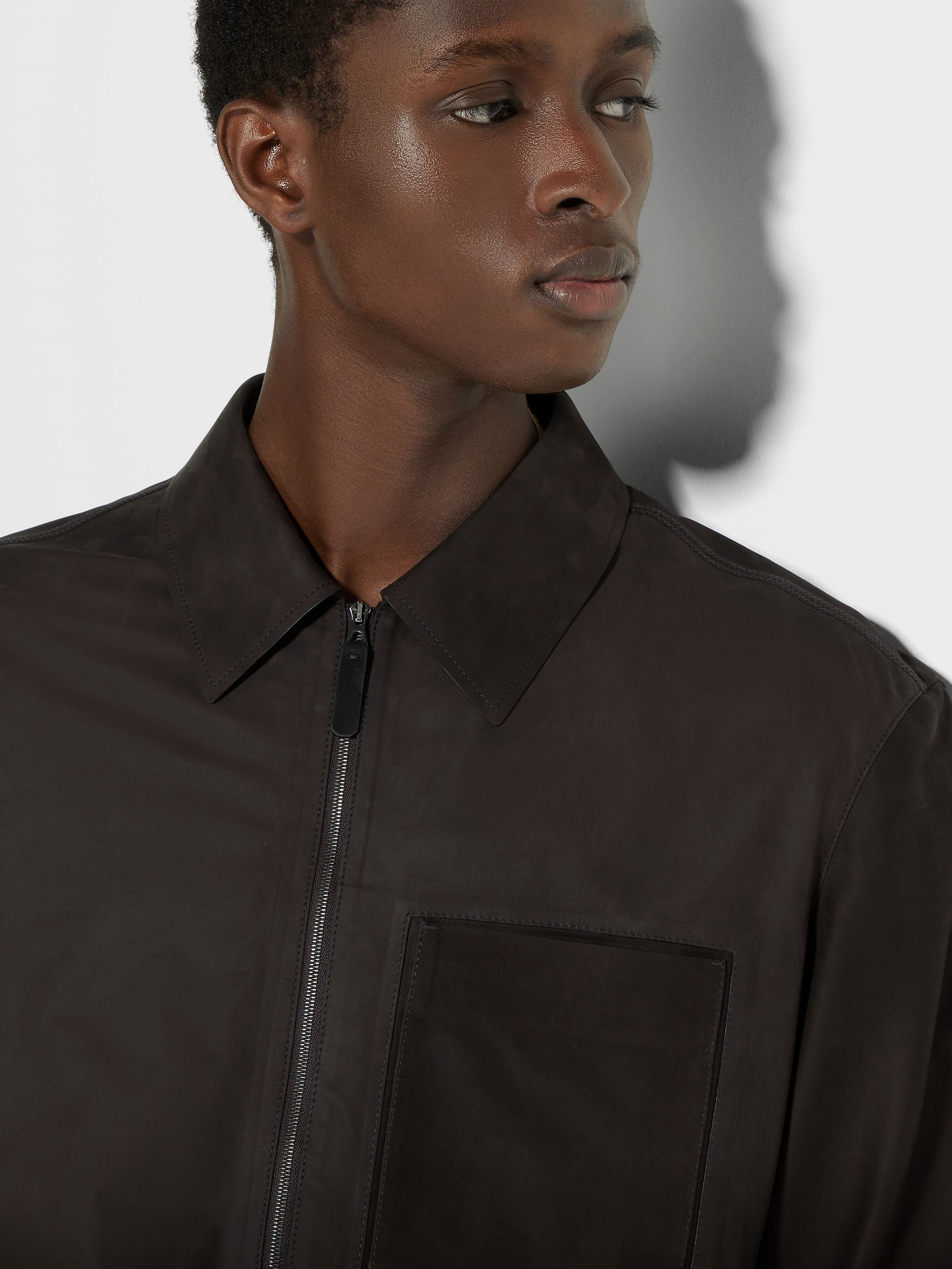 SECONDSKIN NUBUCK OVERSHIRT - 3