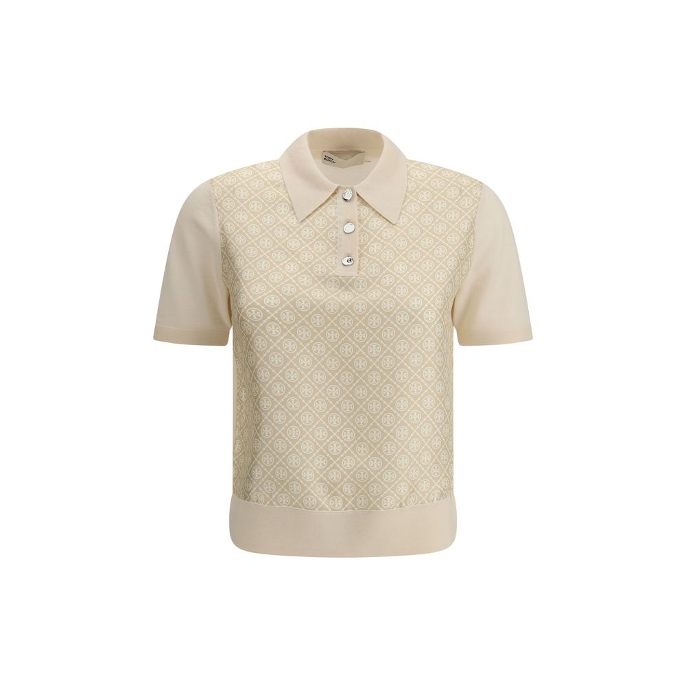 Tory Burch - Wool and silk Polo Shirt - 1
