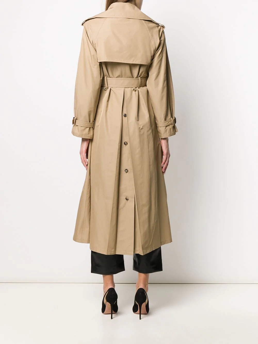 belted midi trench coat - 4