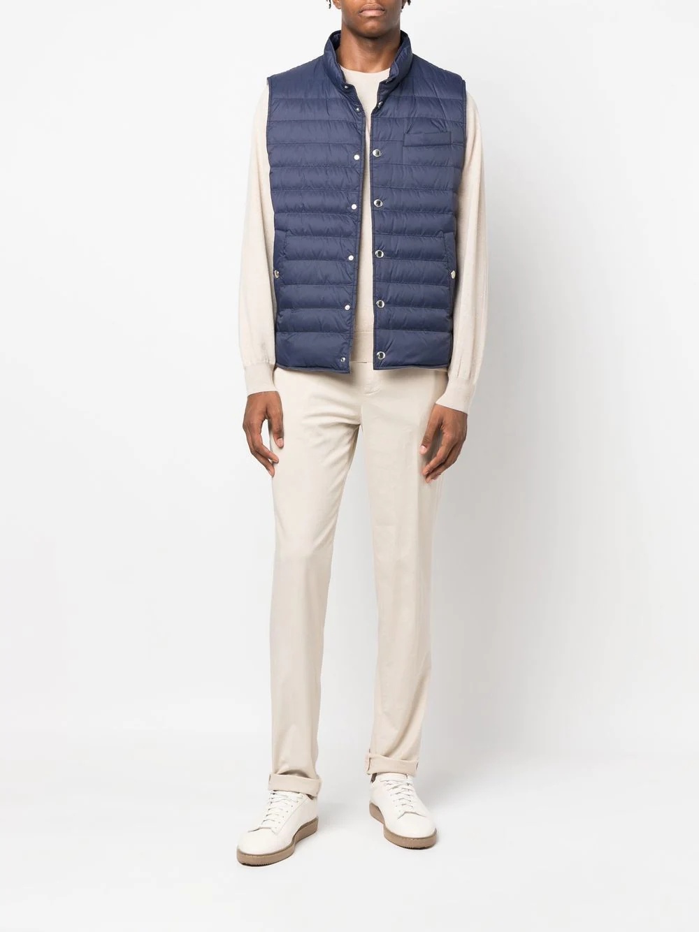 button-up padded gilet - 2