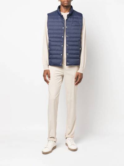 Brunello Cucinelli button-up padded gilet outlook