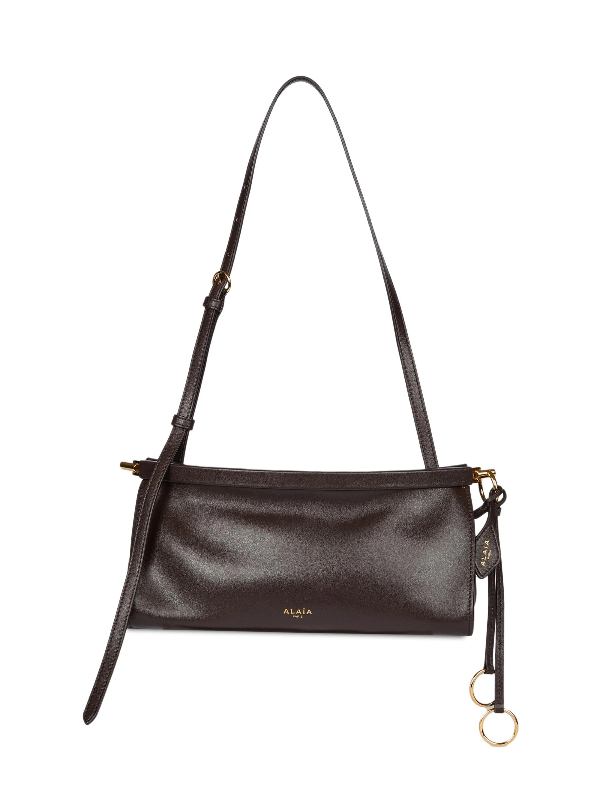 Women's Le Click Leather Shoulder Bag - Noir - 1