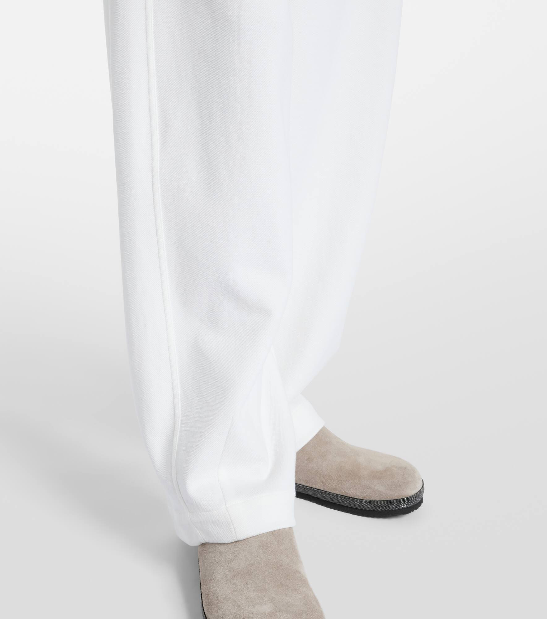 Cotton-blend straight pants - 5