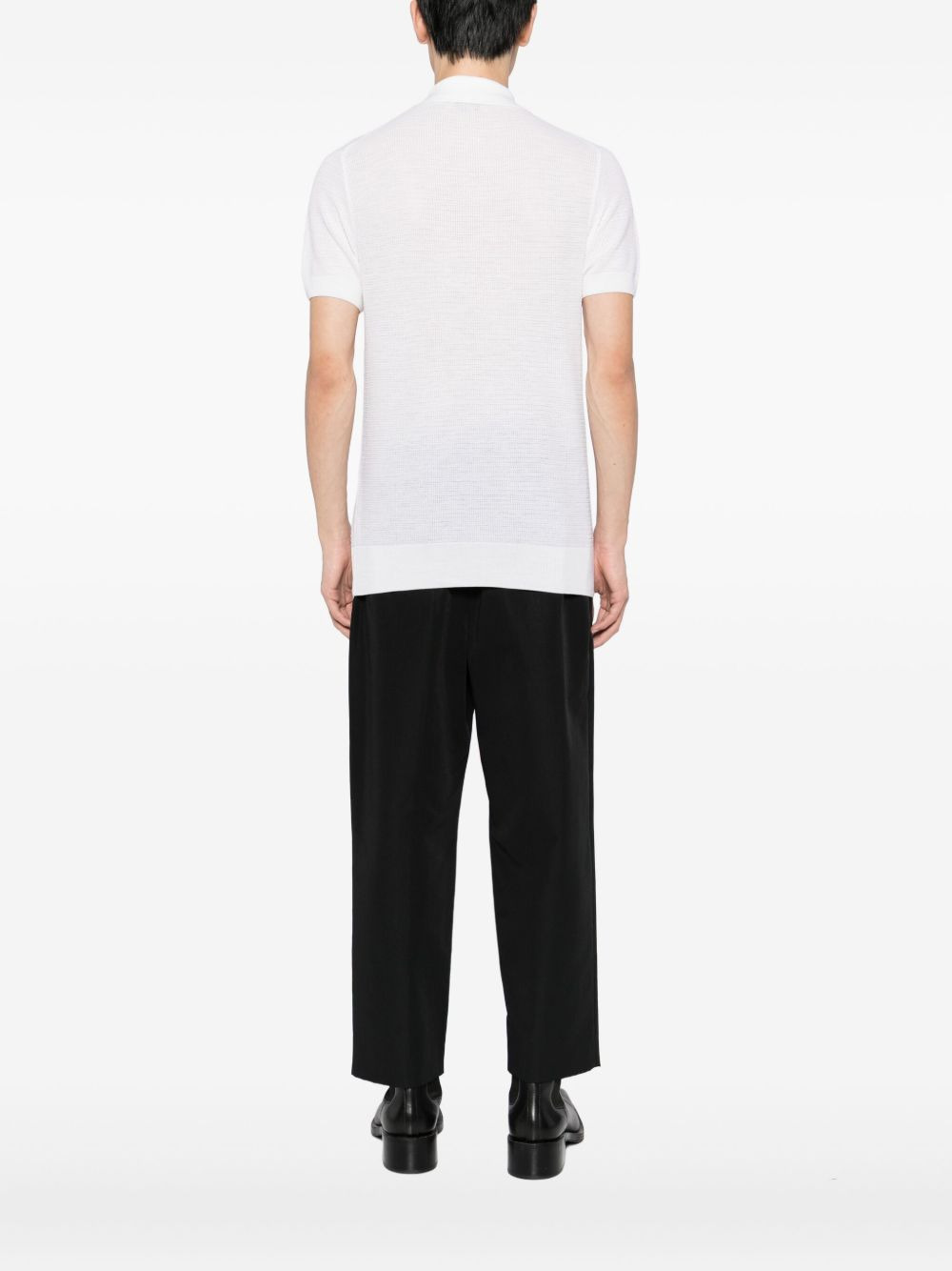 knit polo shirt - 3