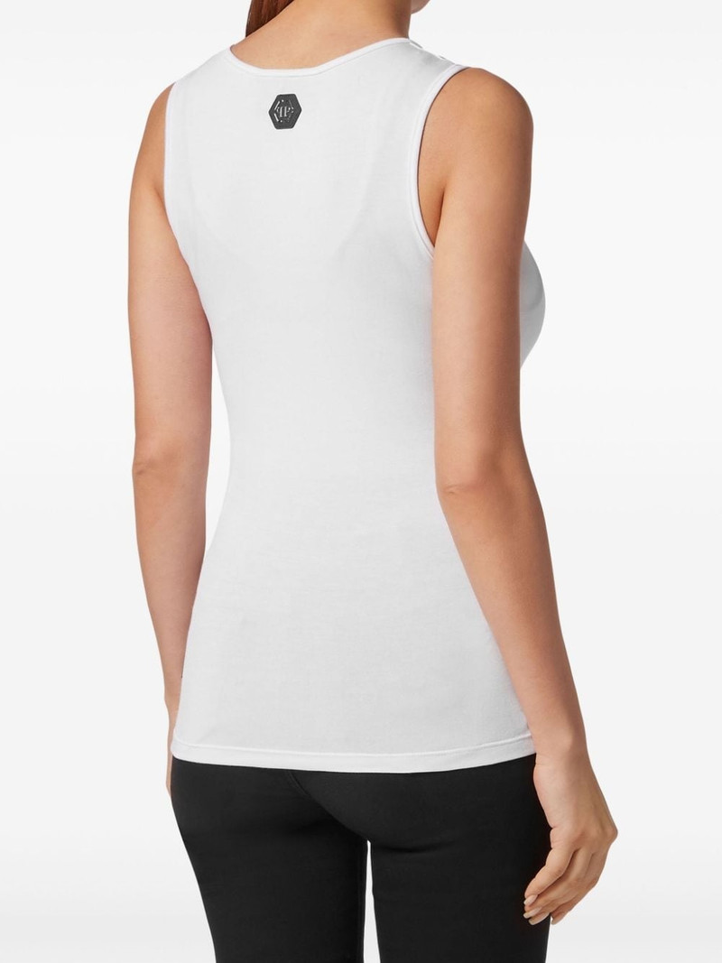 crystal-embellished cotton tank top 4