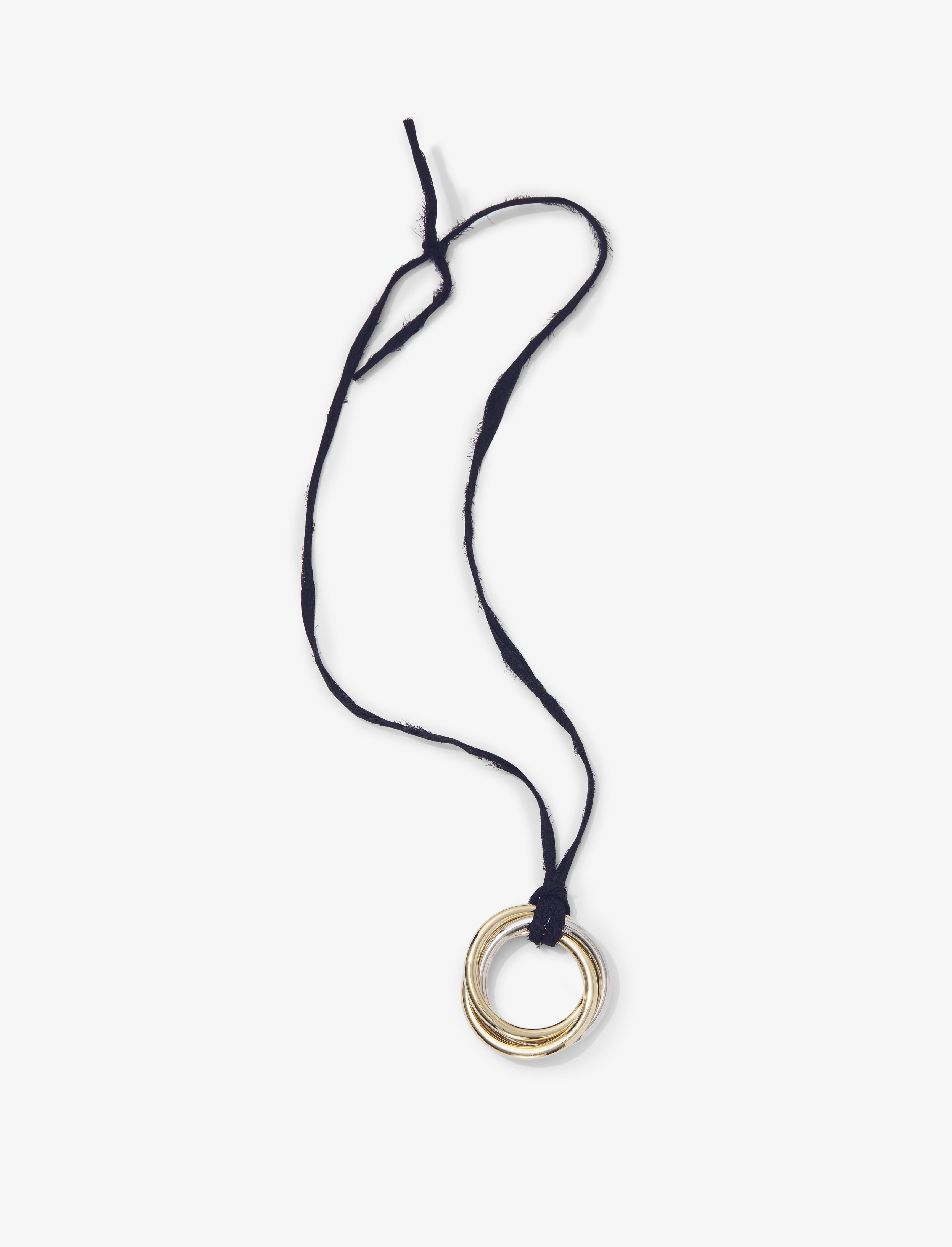 3-Ring Pendant Necklace - 1