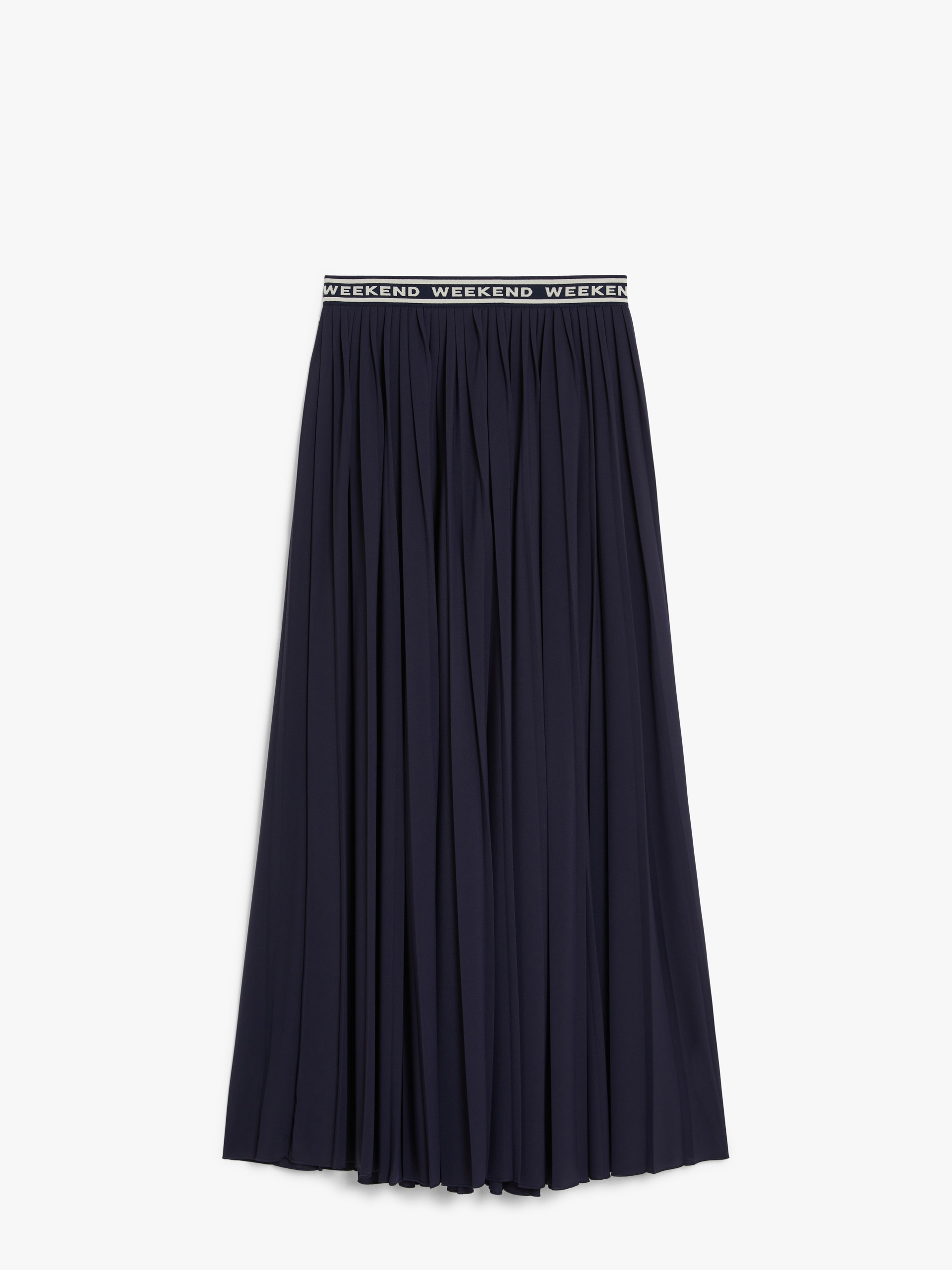 BLEU Pleated jersey long skirt - 1