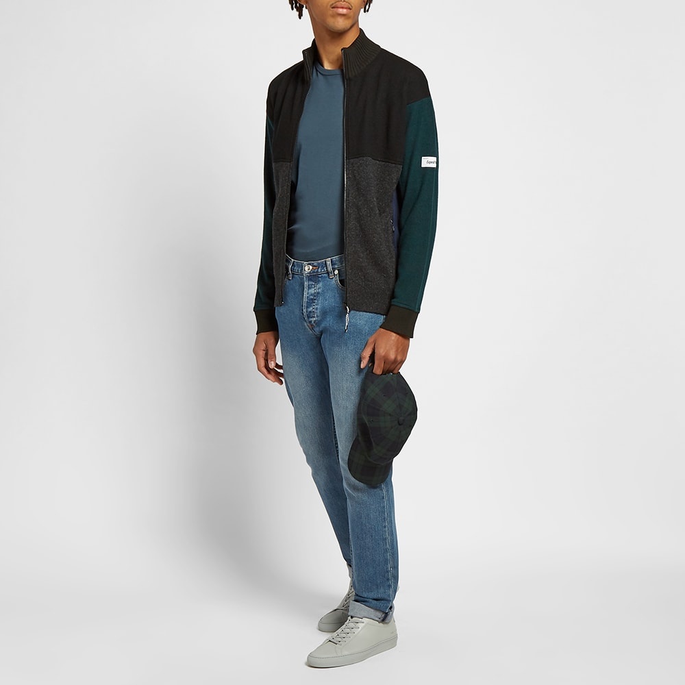 Kenzo Felted Colorblock Zip Knit Track Top - 5