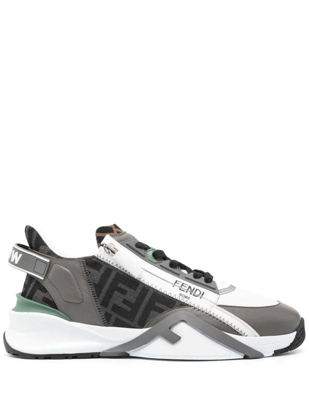 Flow FF-jacquard sneakers - 1