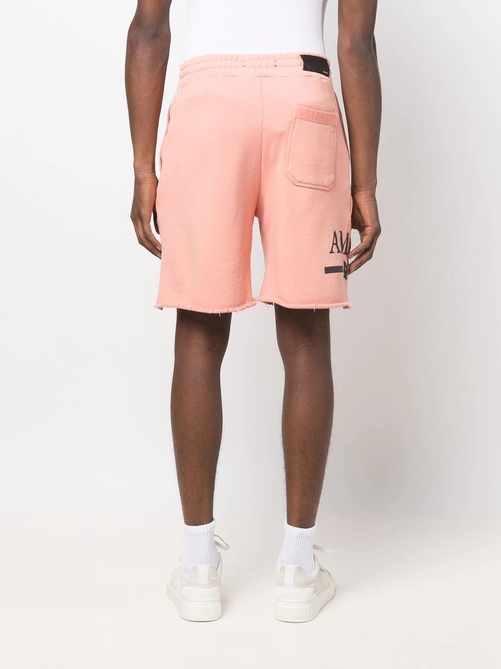 logo-print drawstring track shorts - 4