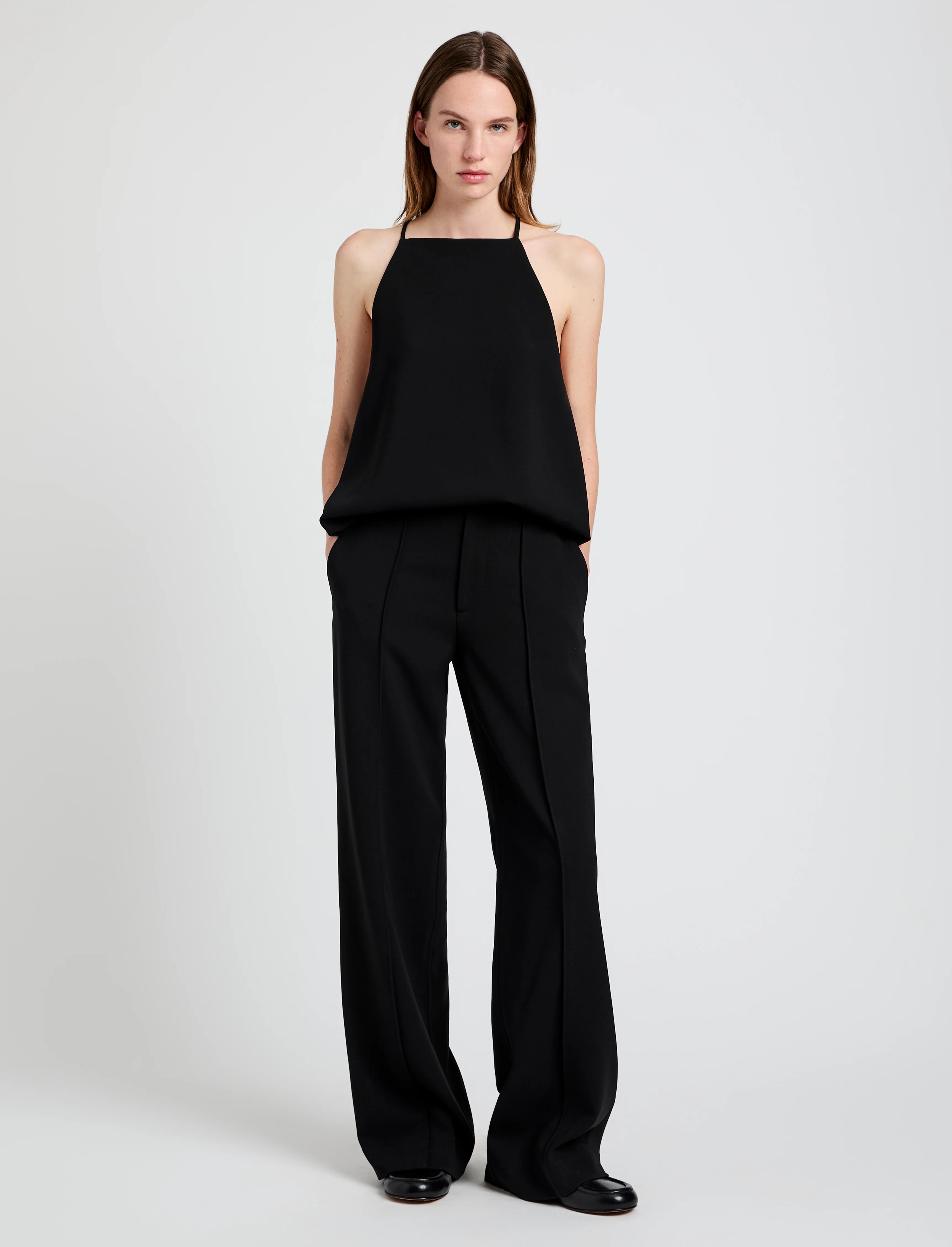 Ensley Top in Matte Double Crepe - 3