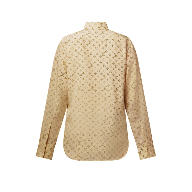 Washed Monogram Silk Shirt 3