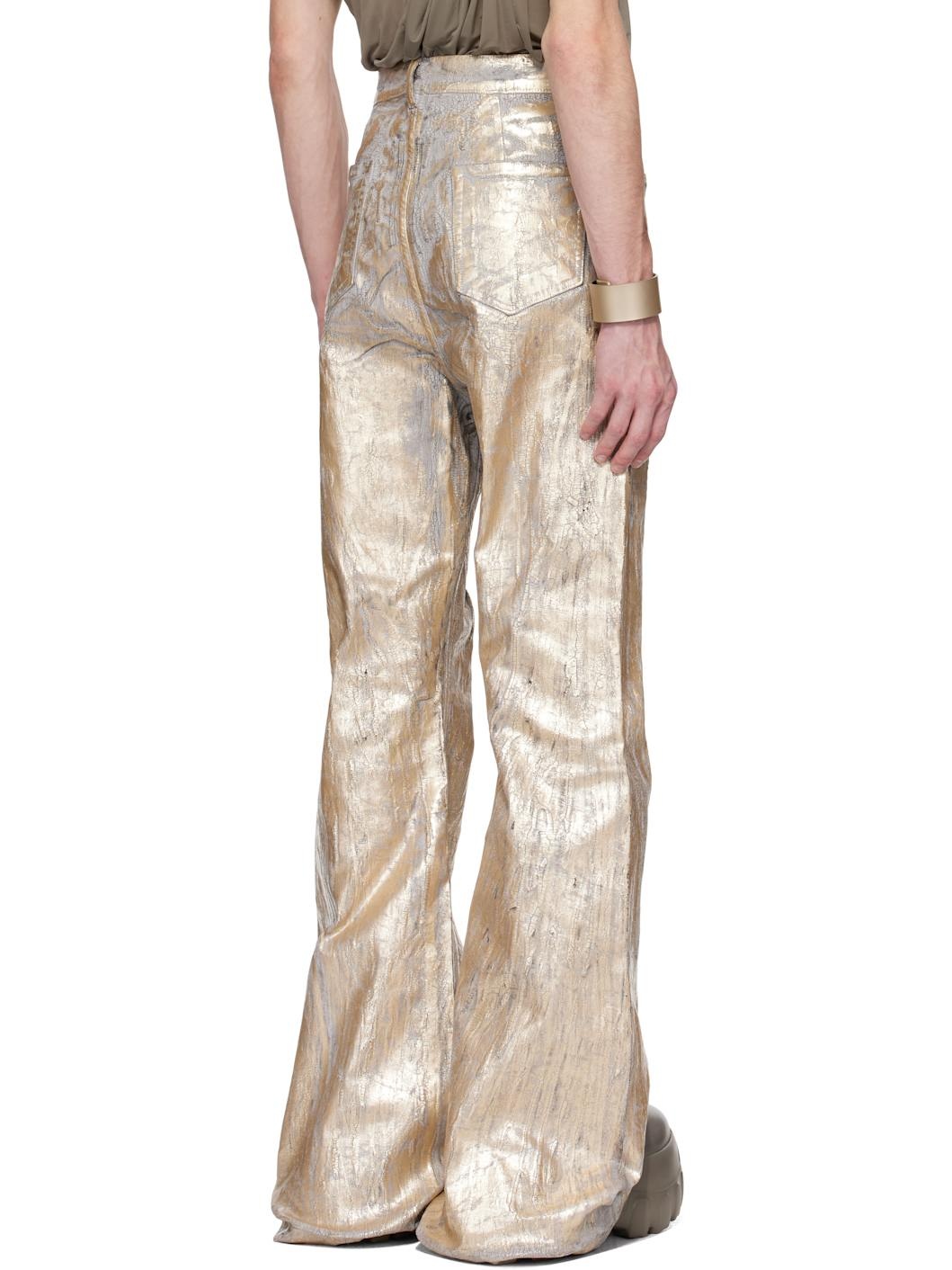 Gold Hollywood Bolan Bootcut Jeans - 3