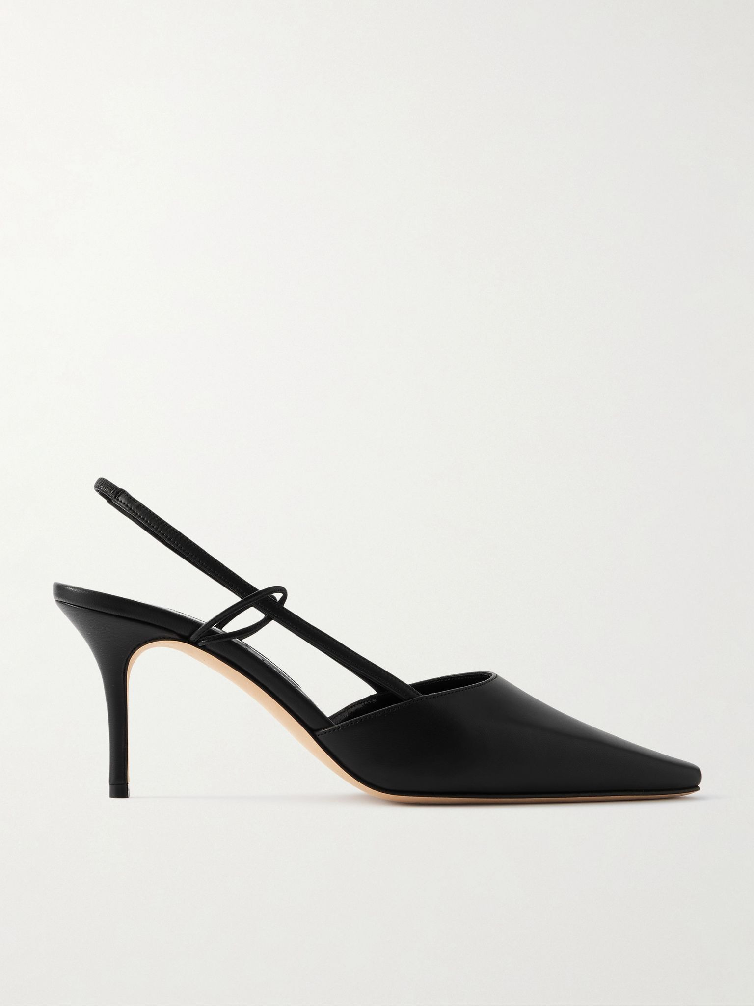 Touki 70 leather slingback pumps Black - 1