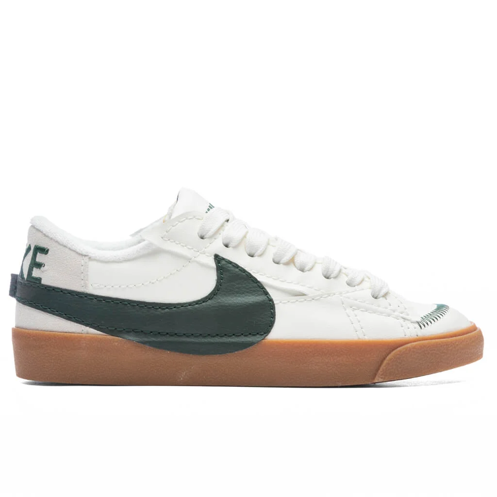 NIKE BLAZER LOW '77 JUMBO - SAIL/PRO GREEN/GUM MEDIUM BROWN - 1