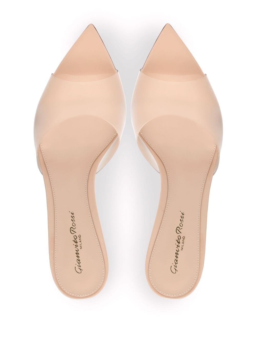 Elle 55mm translucent mules - 3