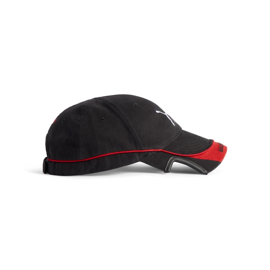 Balenciaga I Puma Cap in Black/red - 4