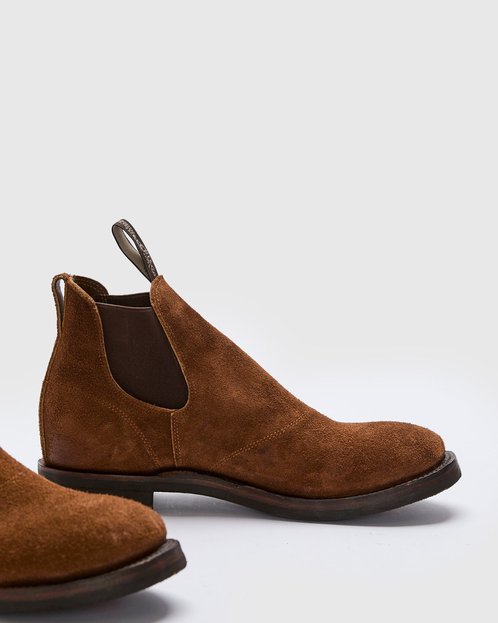 Congress Chelsea Boot in Brown Roughout - 4
