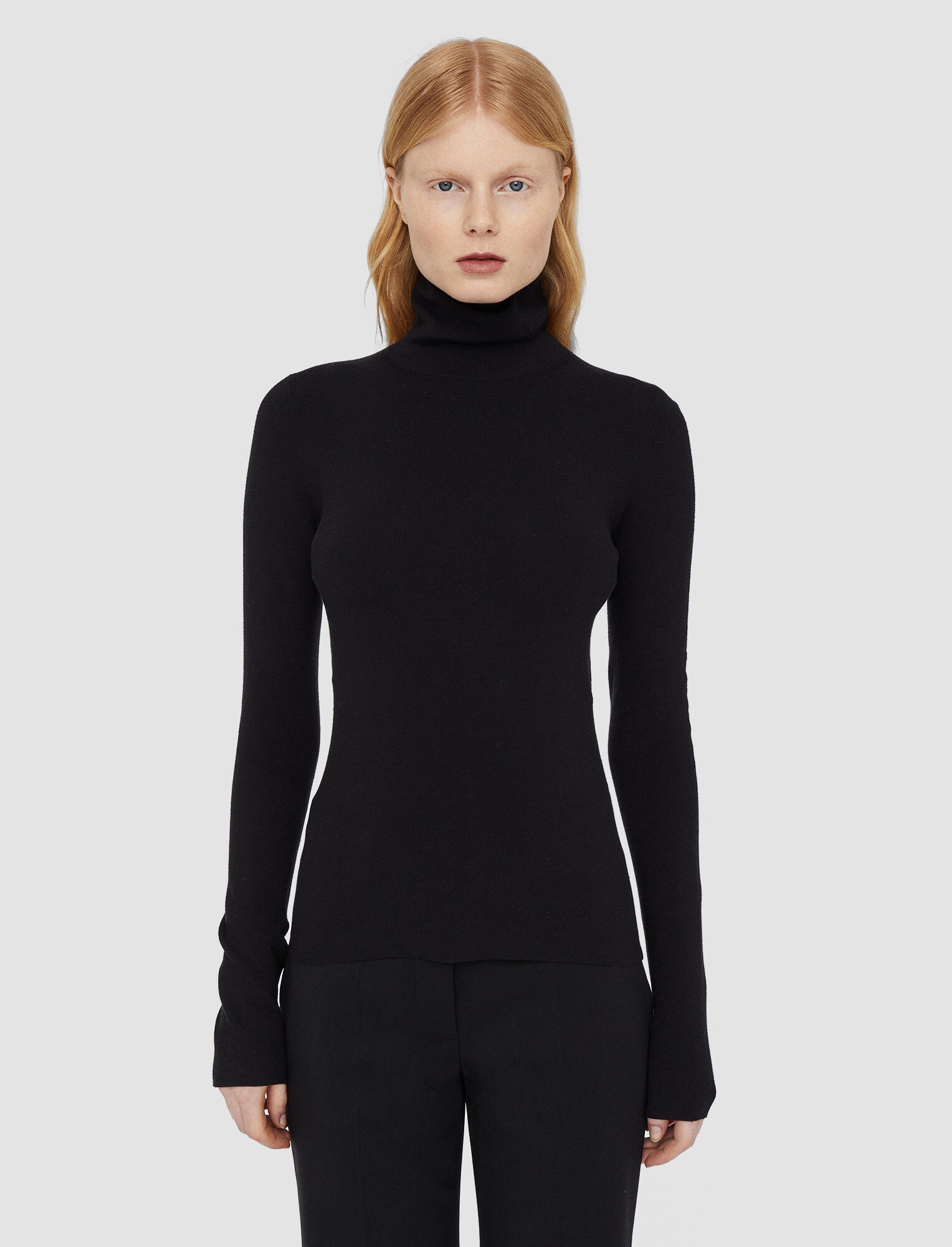Silk Stretch High Neck Top - 3