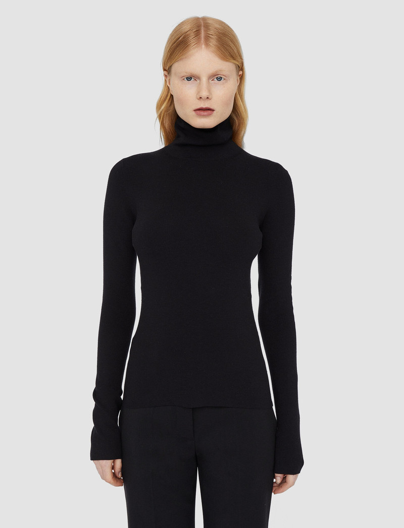 Silk Stretch High Neck Top 3