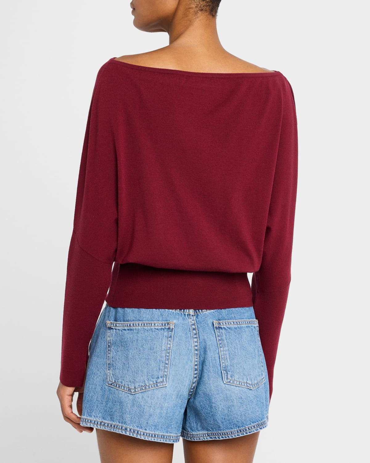 Lavina Off-The-Shoulder Draped Sweater - 3