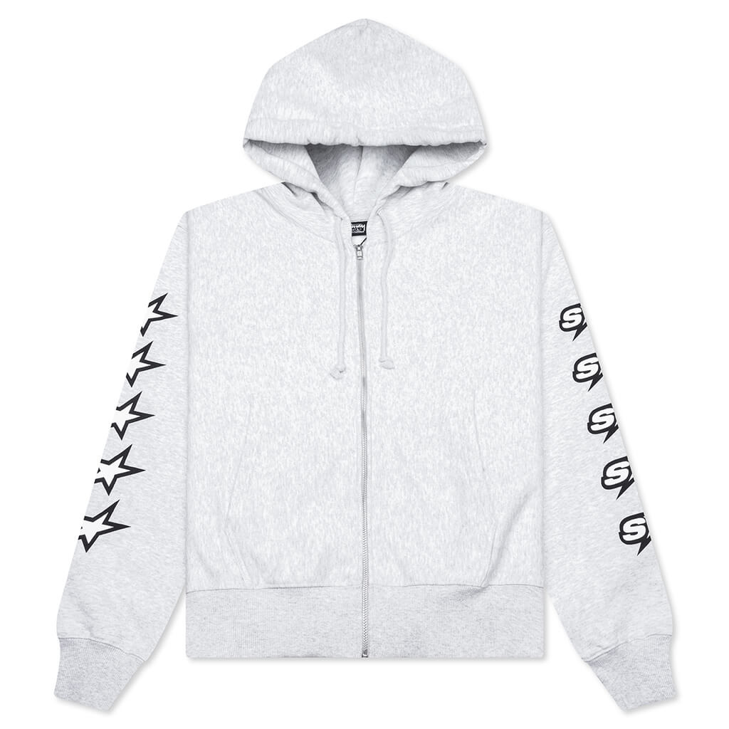 SPEEDWAY ZIP HOODIE - ASH HEATHER - 1