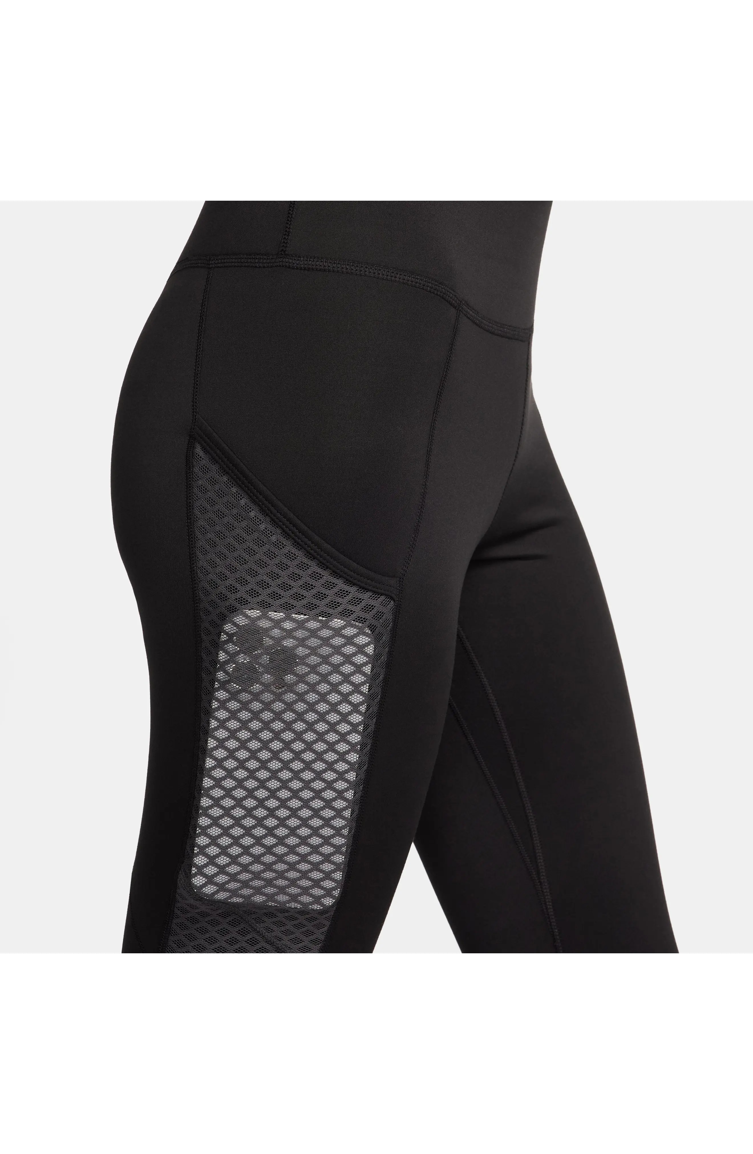 Therma-FIT One Pocket Training Leggings in Black/Anthracite - 6