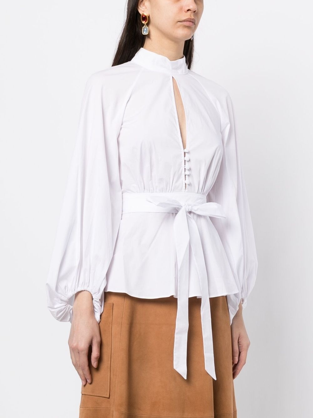 Danica cut-out belted blouse - 3