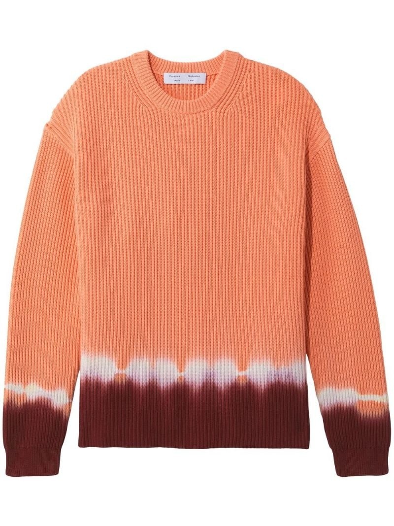 dip-dye knitted jumper - 1