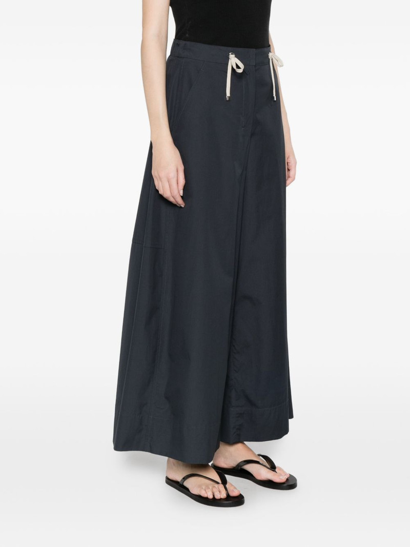 drawstring-fastening wide-leg trousers 3