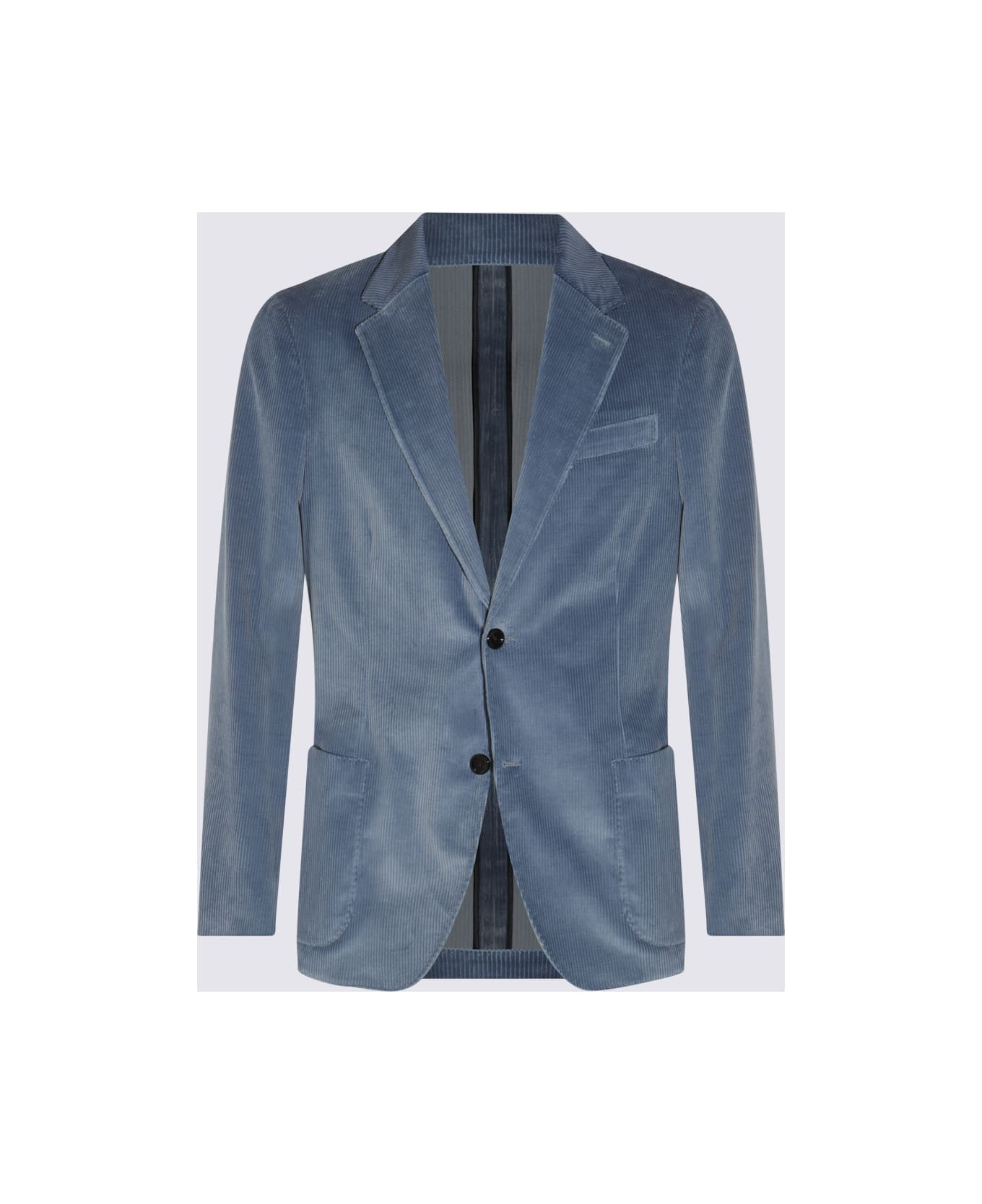 Blue Cotton Suit - 3