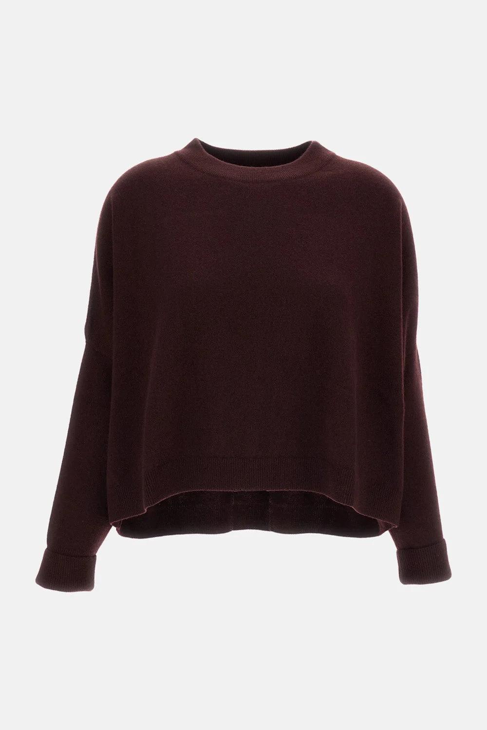 LOOSE CASHMERE CREW NECK SWEATER - 1
