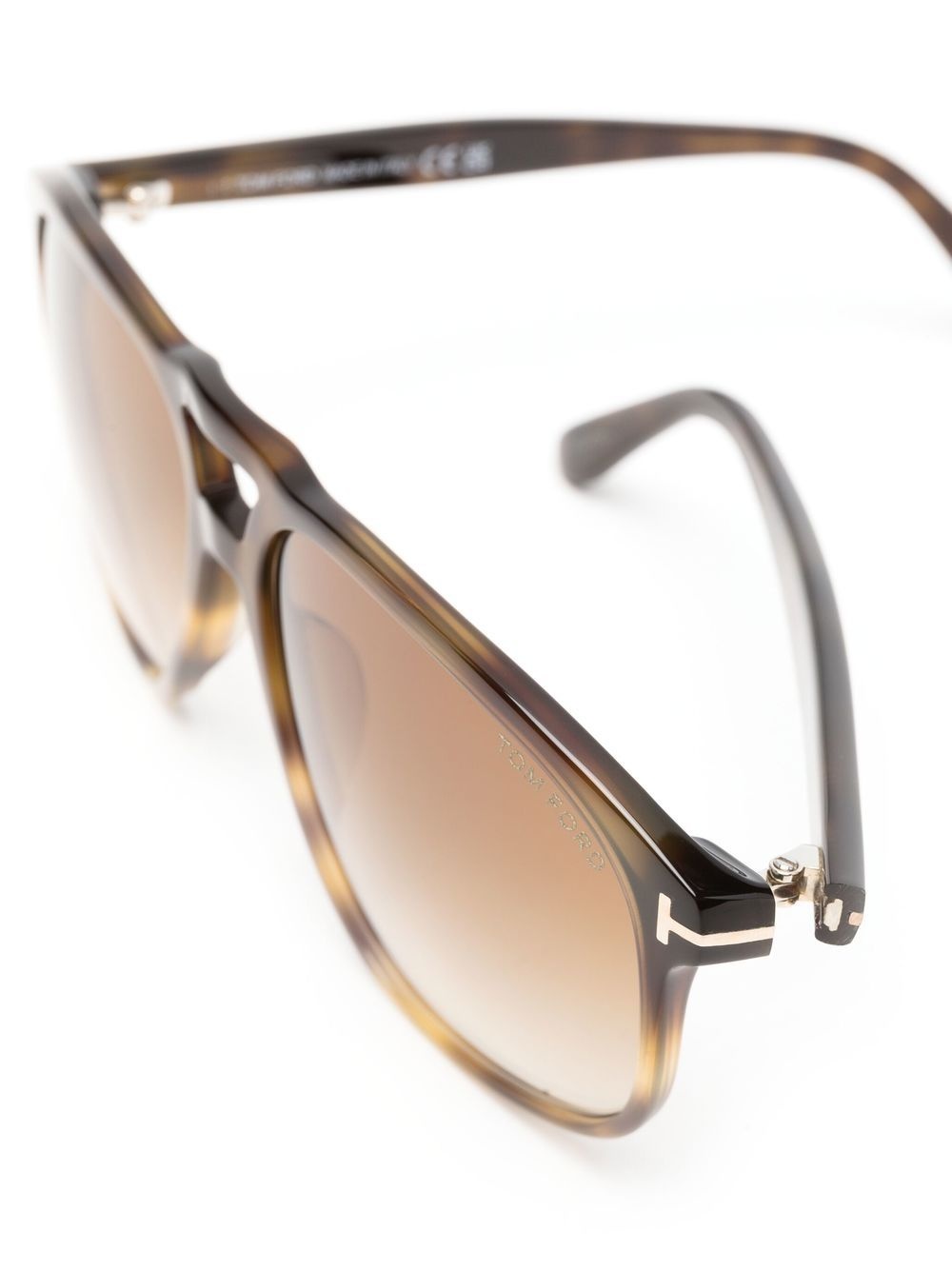 tortoiseshell round-frame sunglasses - 3